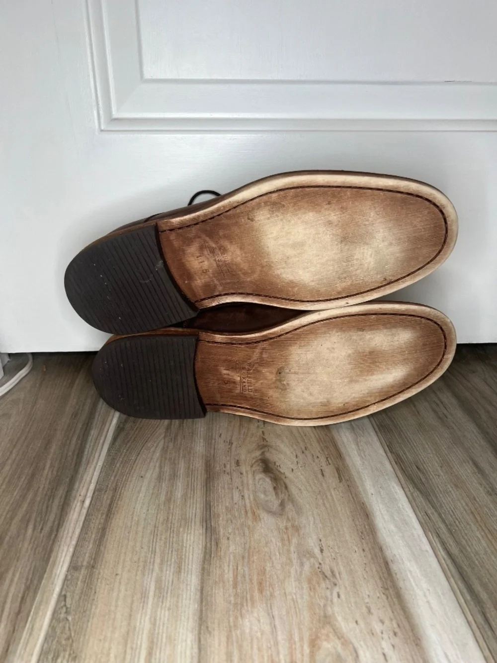Warfield & Grand Gabeillo Leather Oxfords Shoes Brown Mens Sz 11.5
